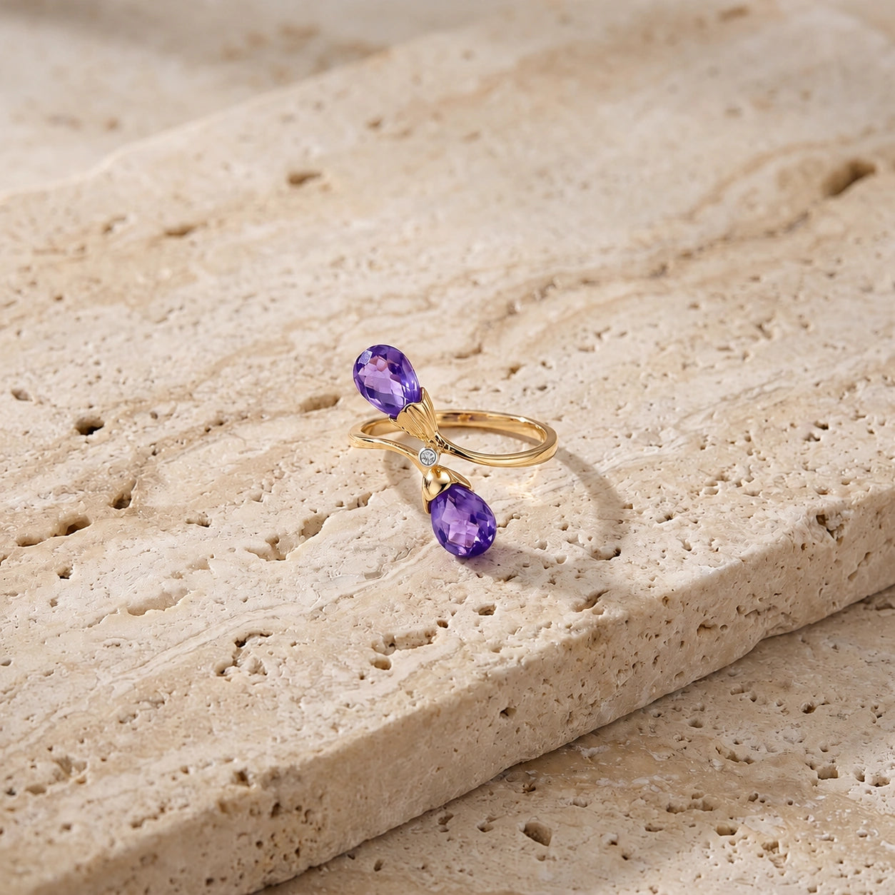 Yellow Gold Amethyst & Diamond — Ippolita