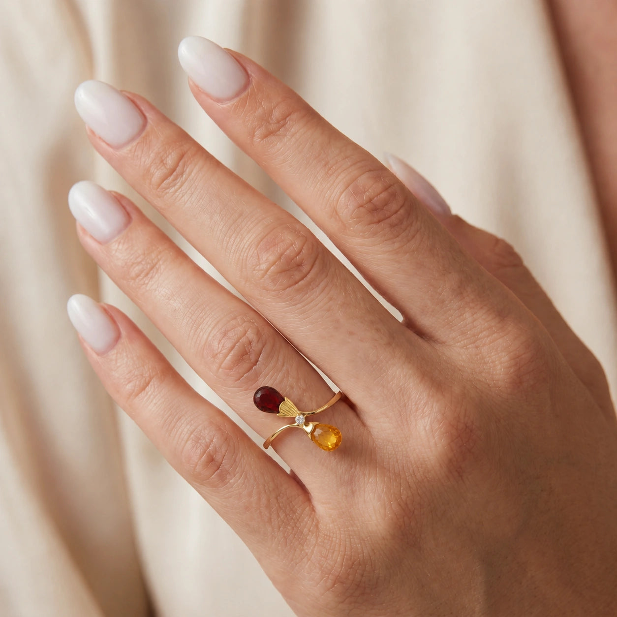 Yellow Gold Citrine & Diamond & Garnet — Ippolita