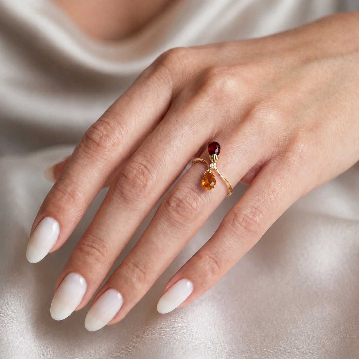 Yellow Gold Citrine & Diamond & Garnet — Ippolita