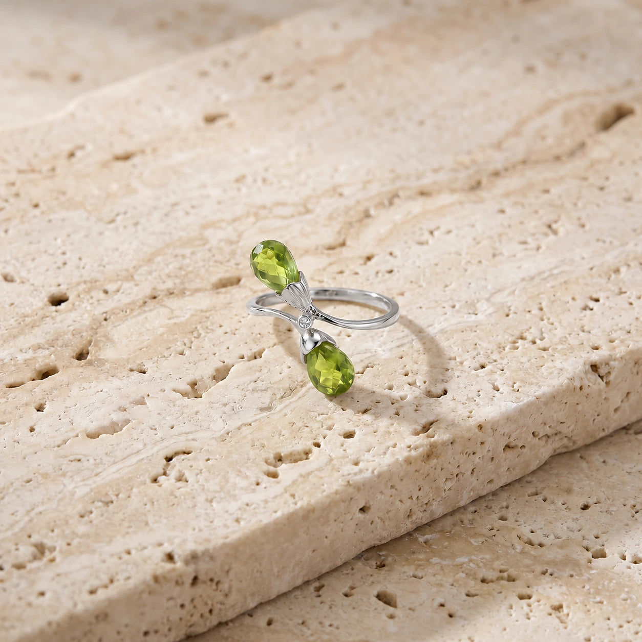 White Gold Peridot & Diamond — Ippolita