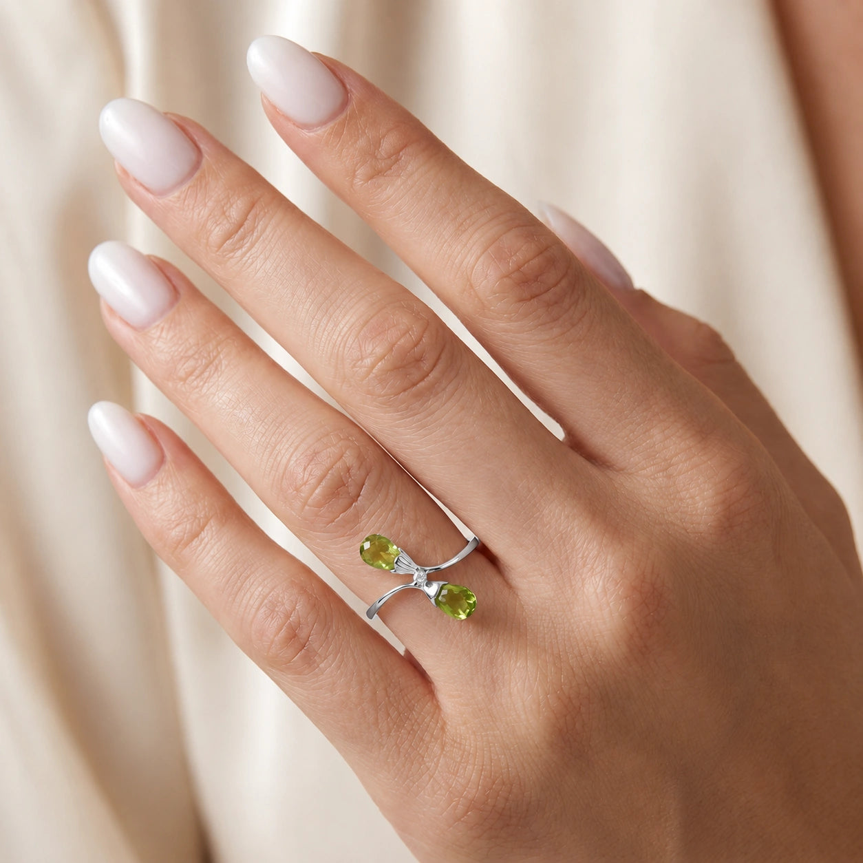 White Gold Peridot & Diamond — Ippolita