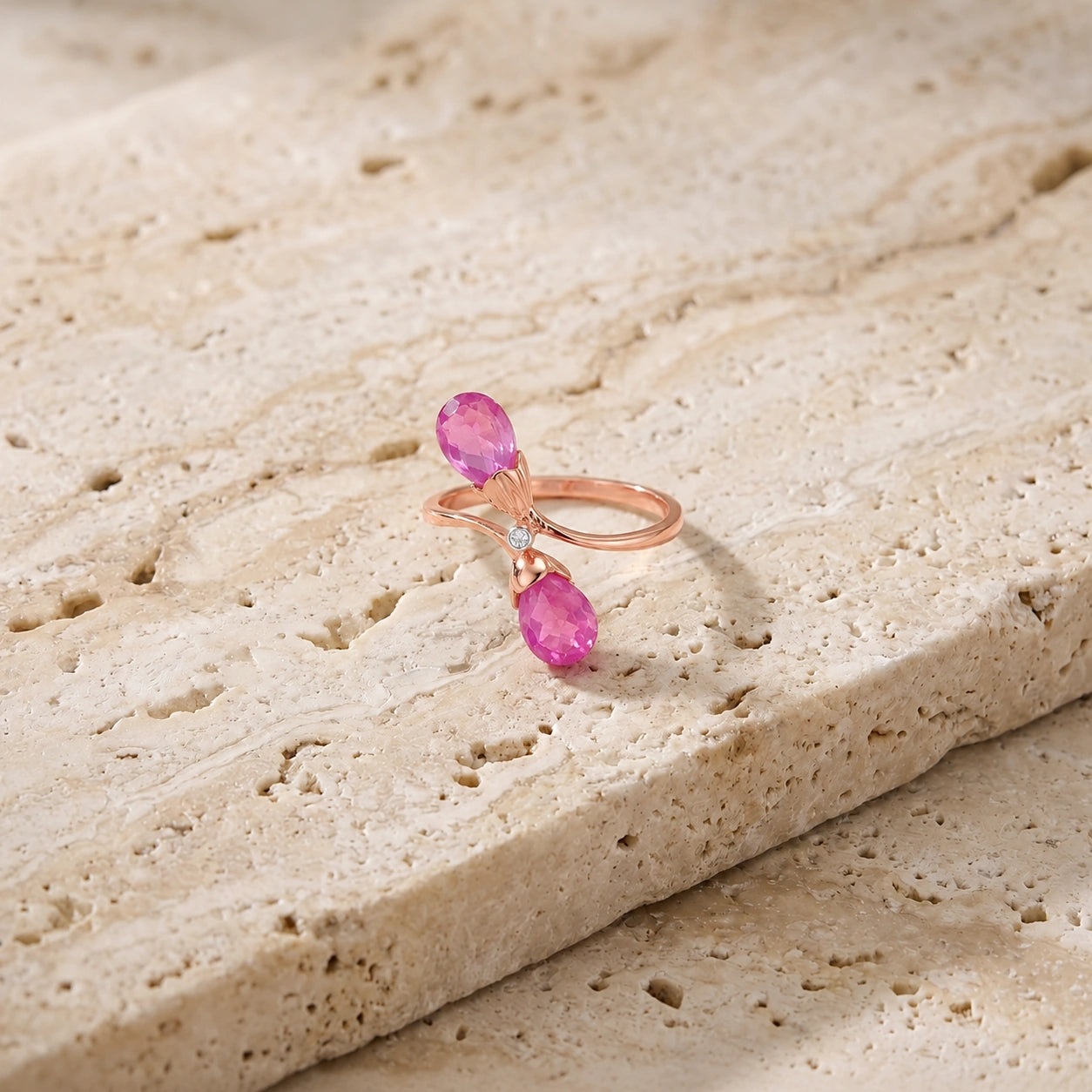Rose Gold Pink Topaz & Diamond — Ippolita