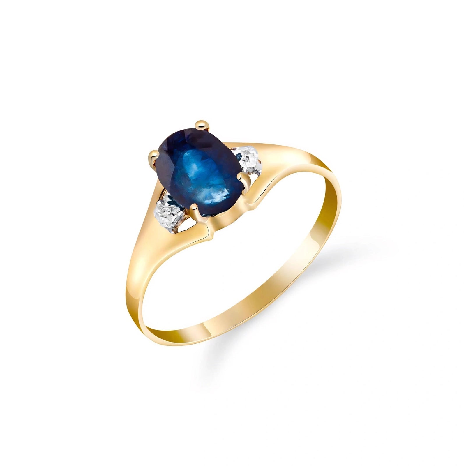Yellow Gold Celeste Ring Sapphire 10K — Ernesta