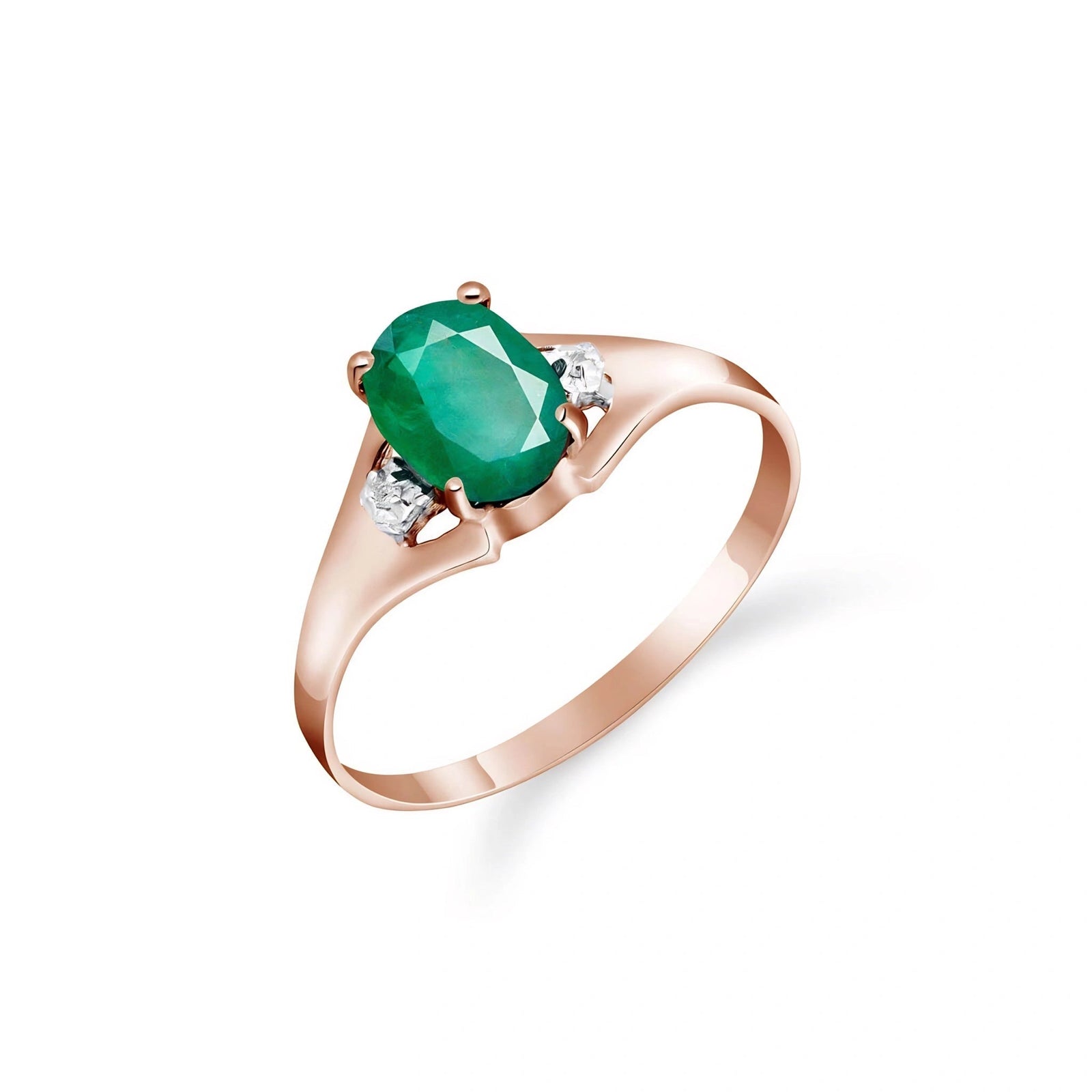 Rose Gold Diamond & Emerald — Irene