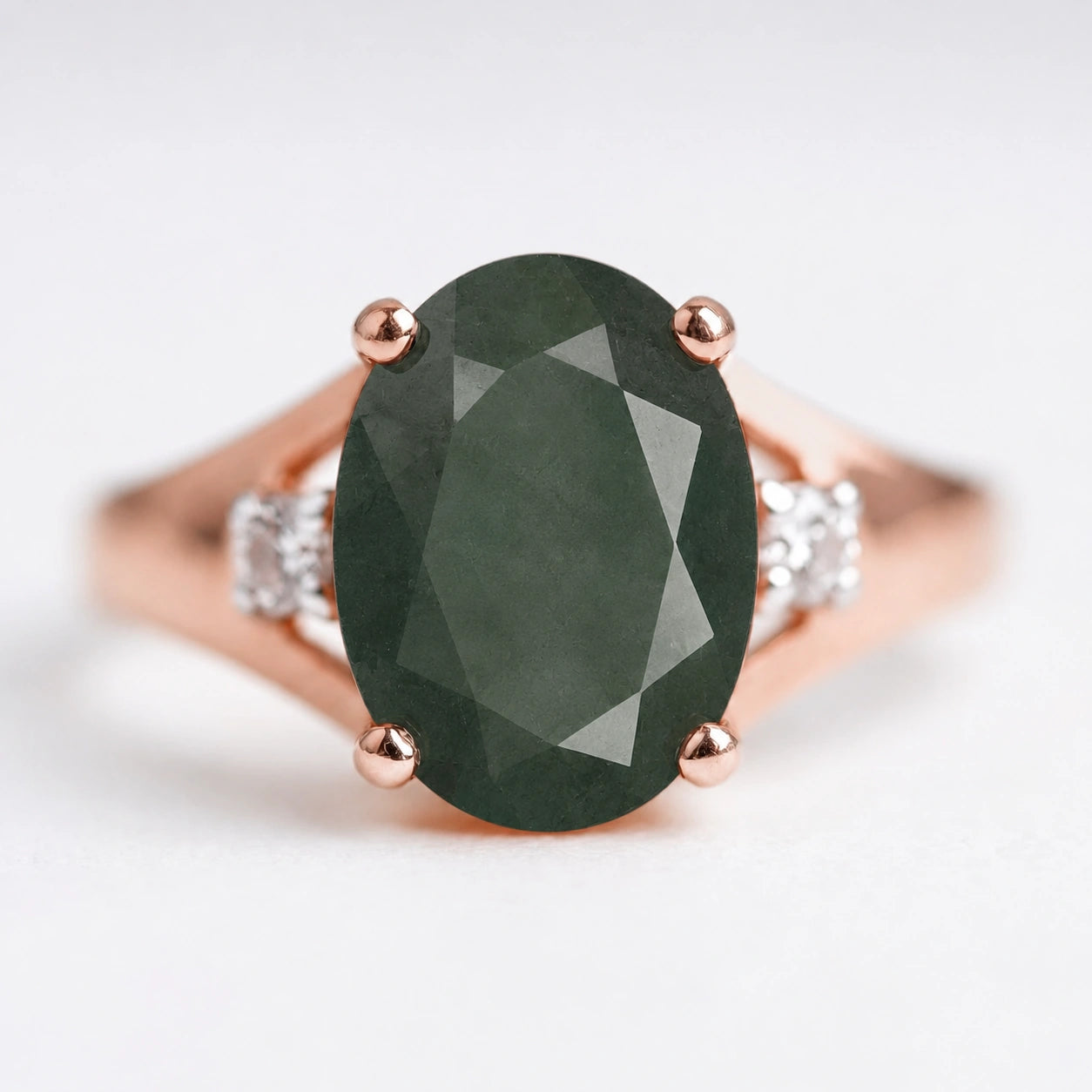 Rose Gold Diamond & Emerald — Irene