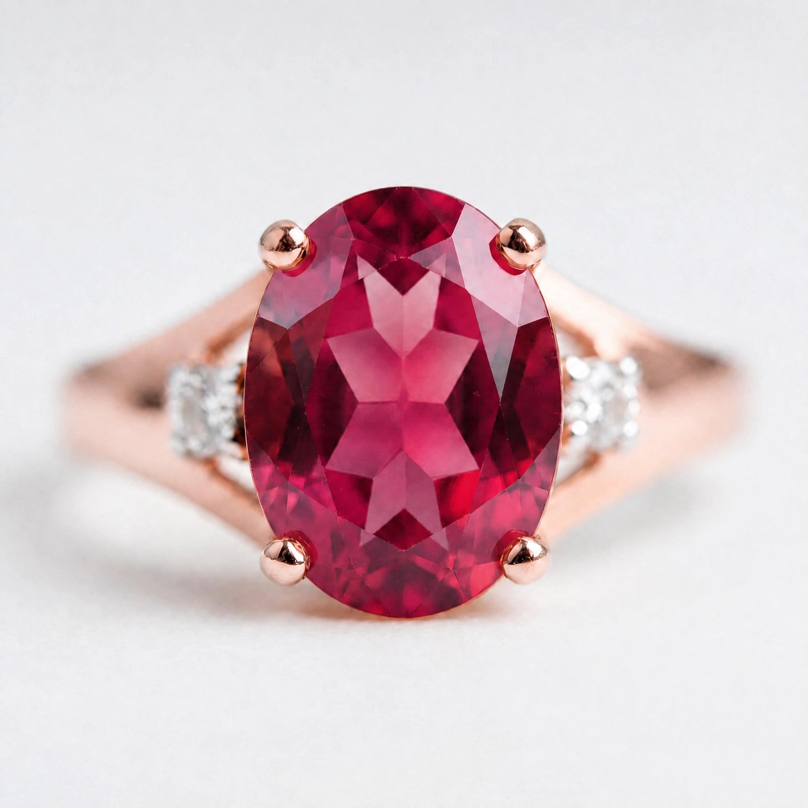 Rose Gold Diamond & Ruby — Irene