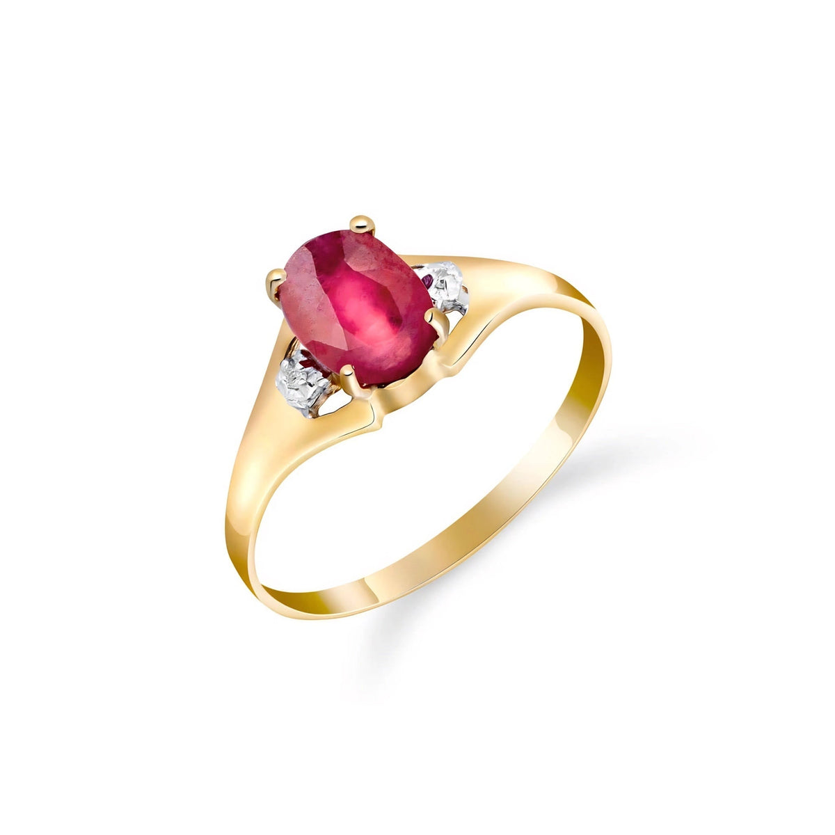 Yellow Gold Celeste Ring Ruby 10K — Ernesta
