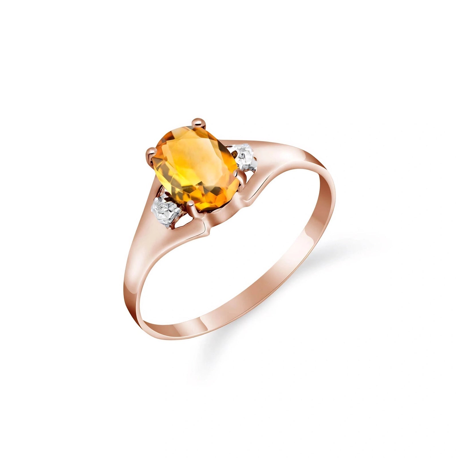 Rose Gold Celeste Ring Citrine 10K — Ernesta