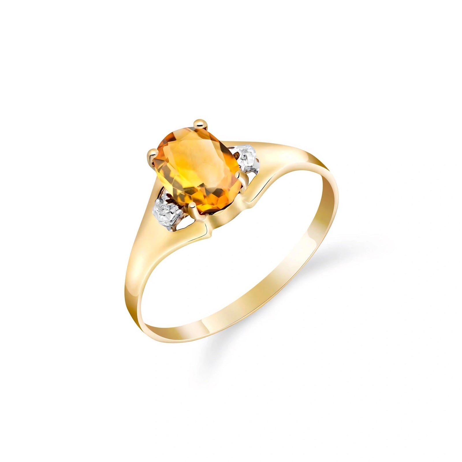 Yellow Gold Celeste Ring Citrine 10K — Ernesta