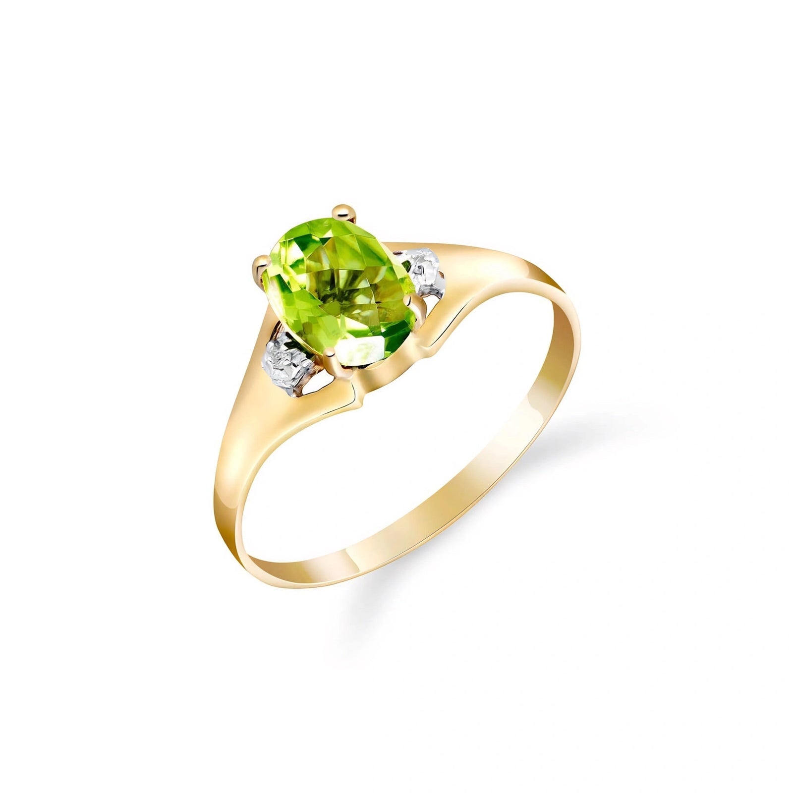 Yellow Gold Celeste Ring Peridot 10K — Ernesta