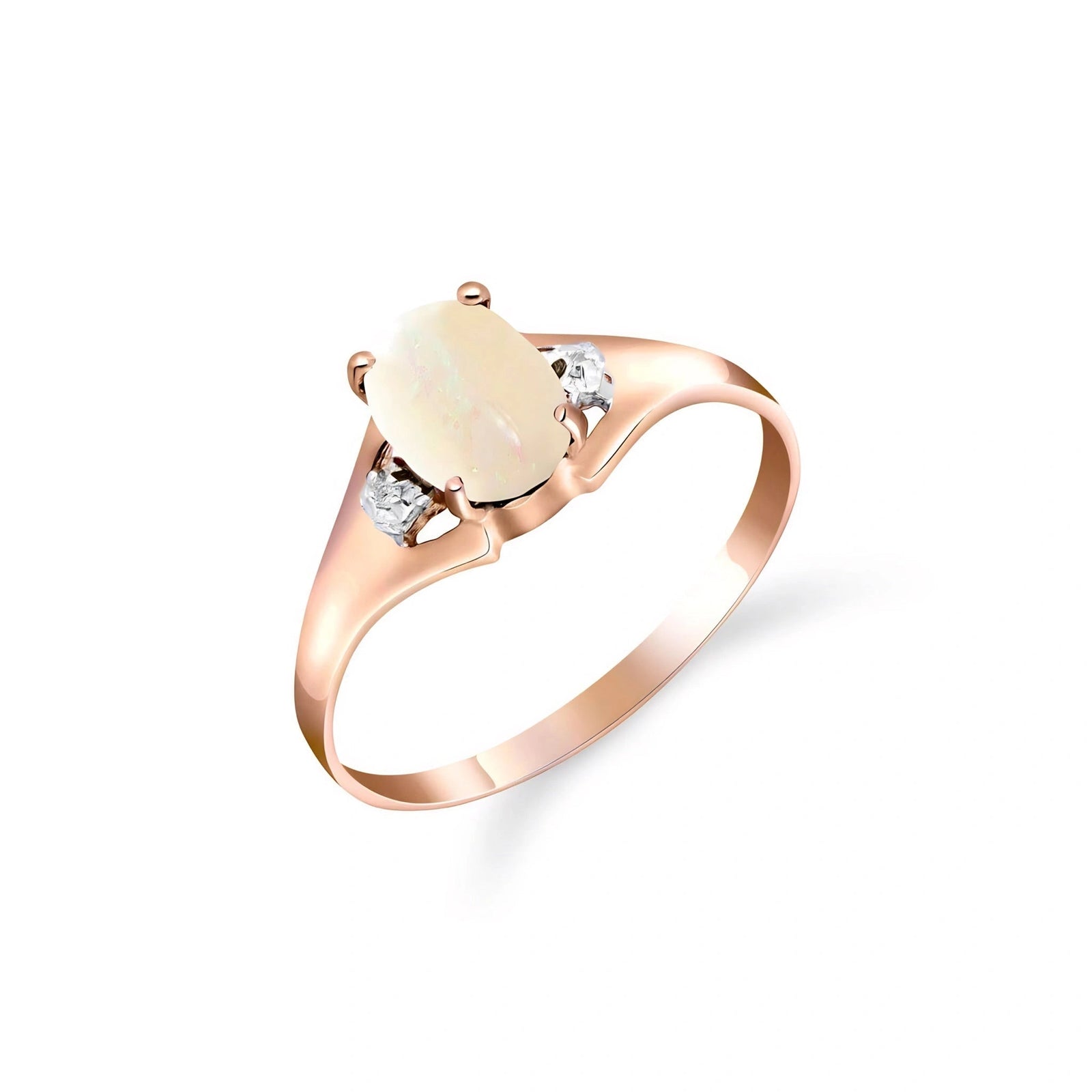 Rose Gold Celeste Ring Opal 10K — Ernesta