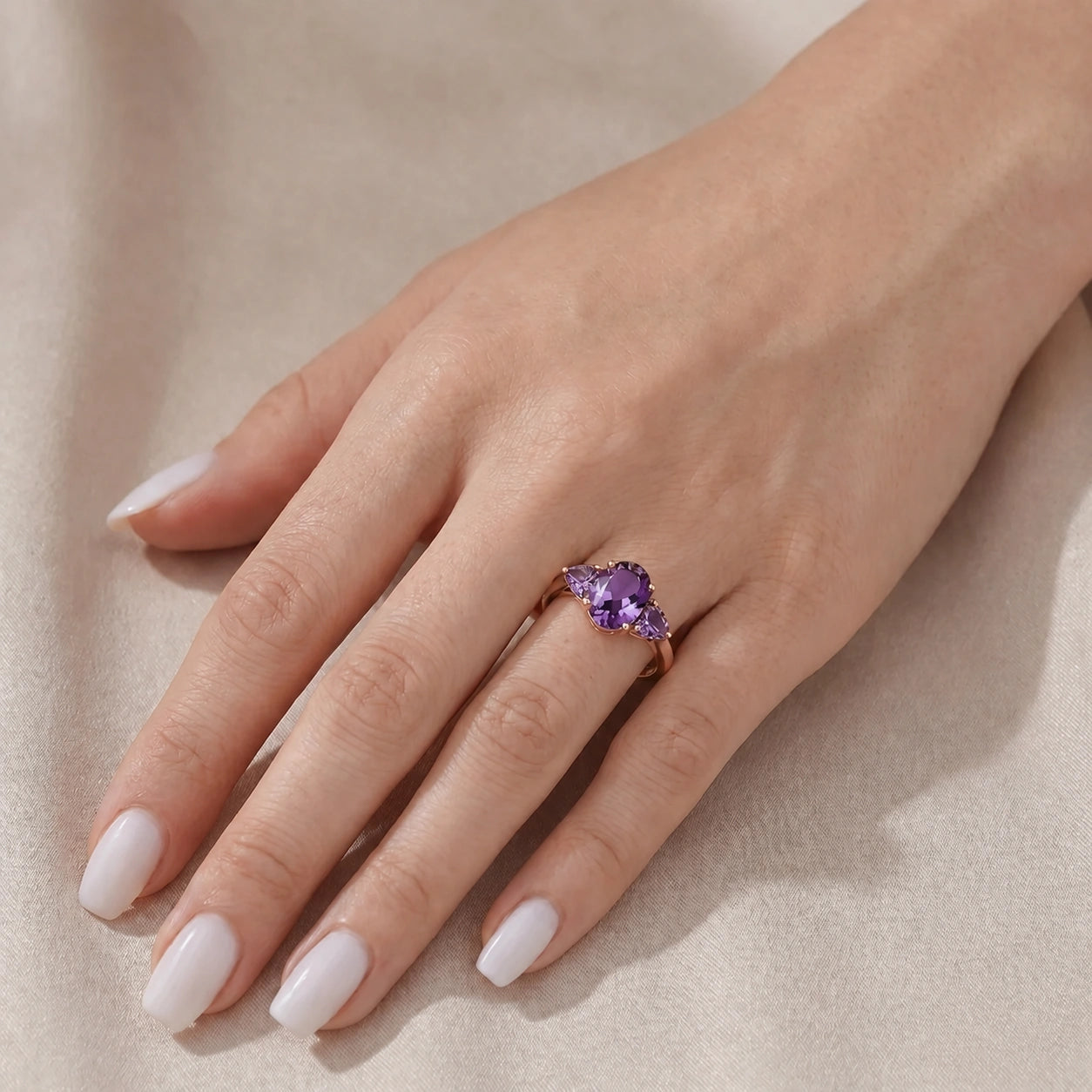 Rose Gold Amethyst — Cecilia