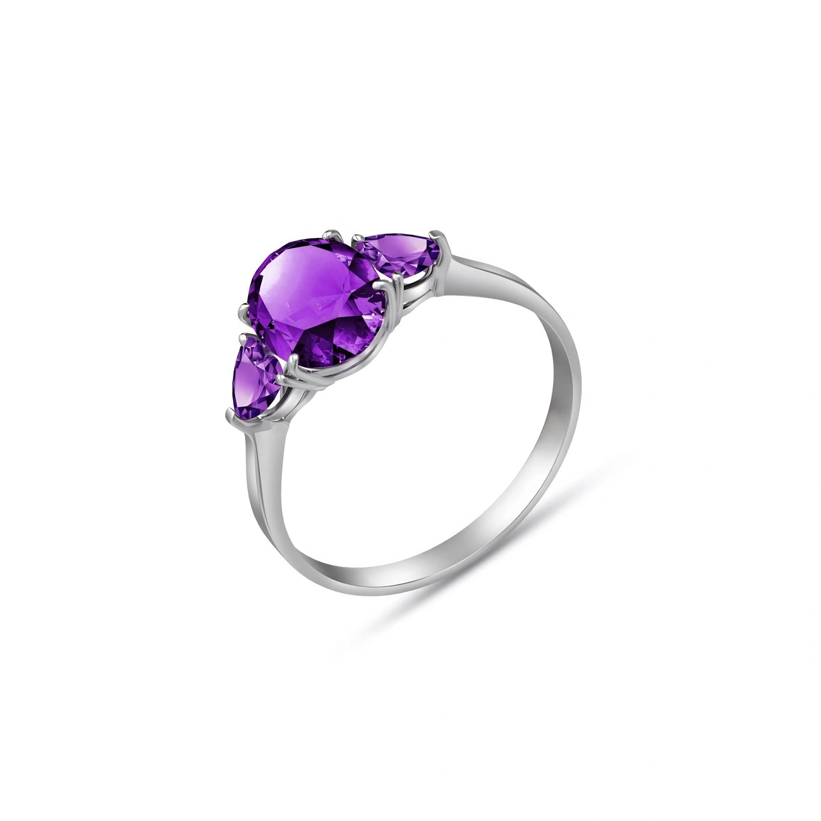 White Gold Amethyst — Cecilia