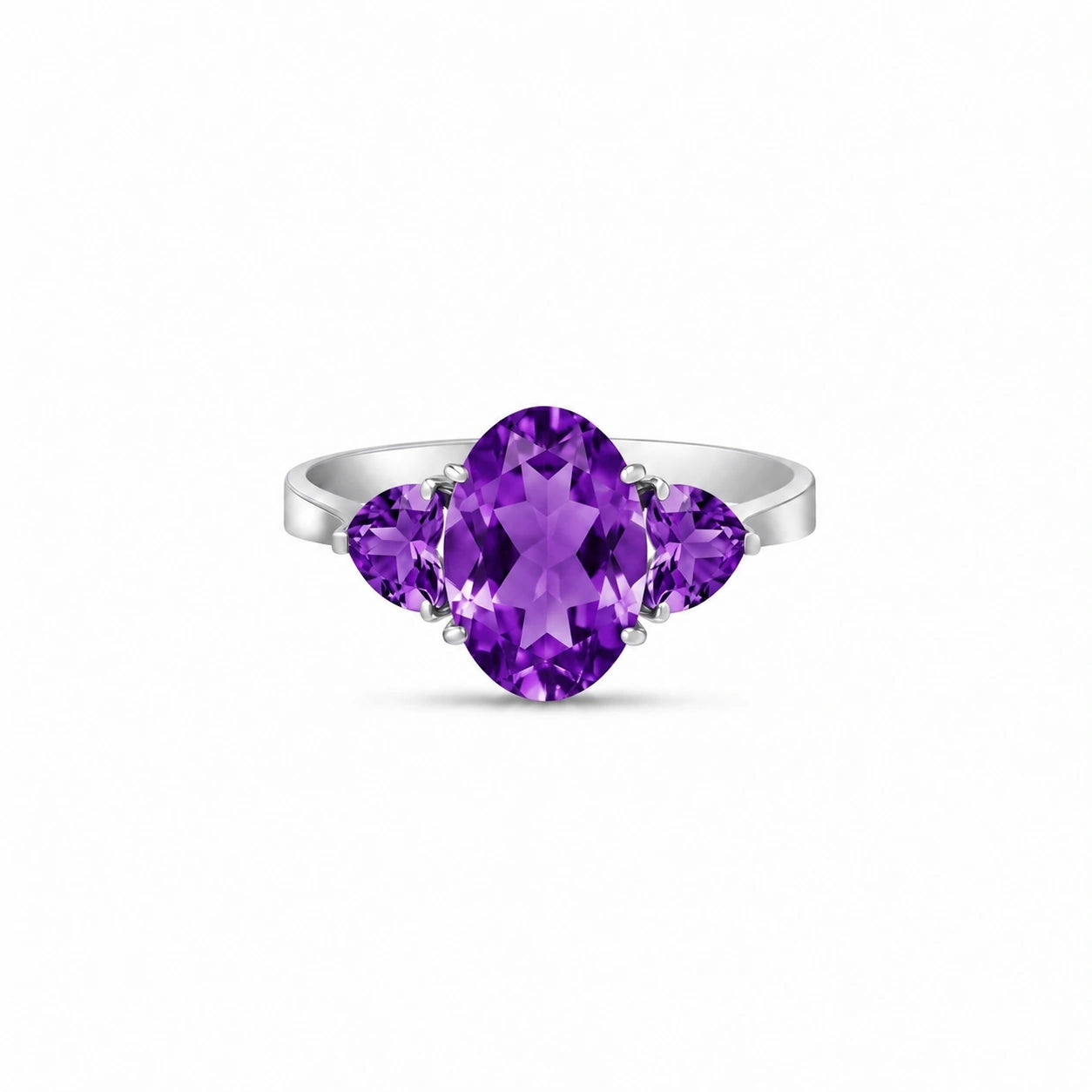 White Gold Amethyst — Cecilia