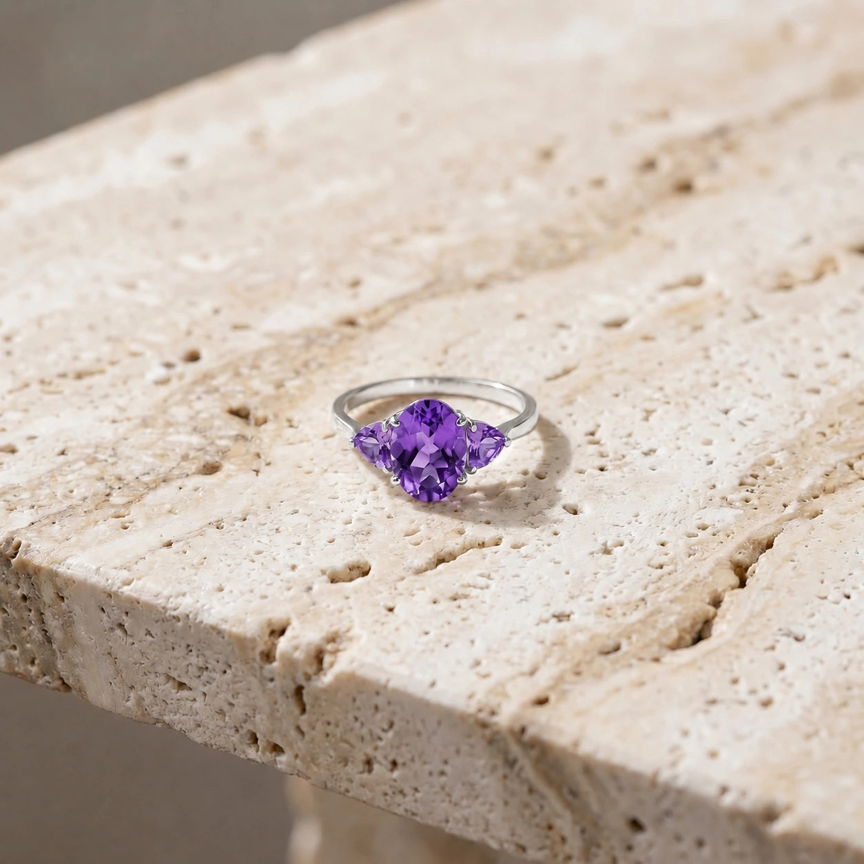 White Gold Amethyst — Cecilia