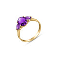 Yellow Gold Amethyst — Cecilia