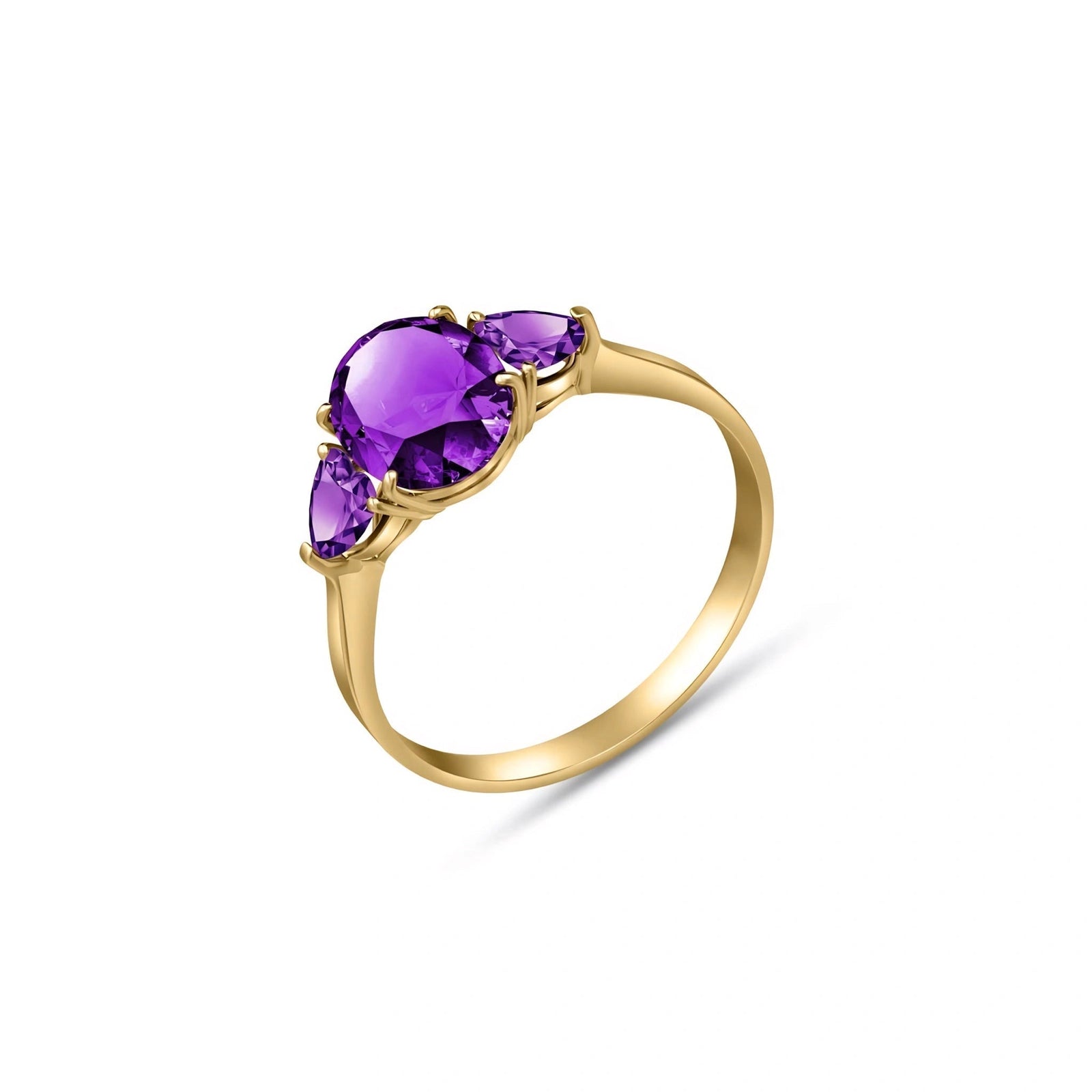 Yellow Gold Amethyst — Cecilia