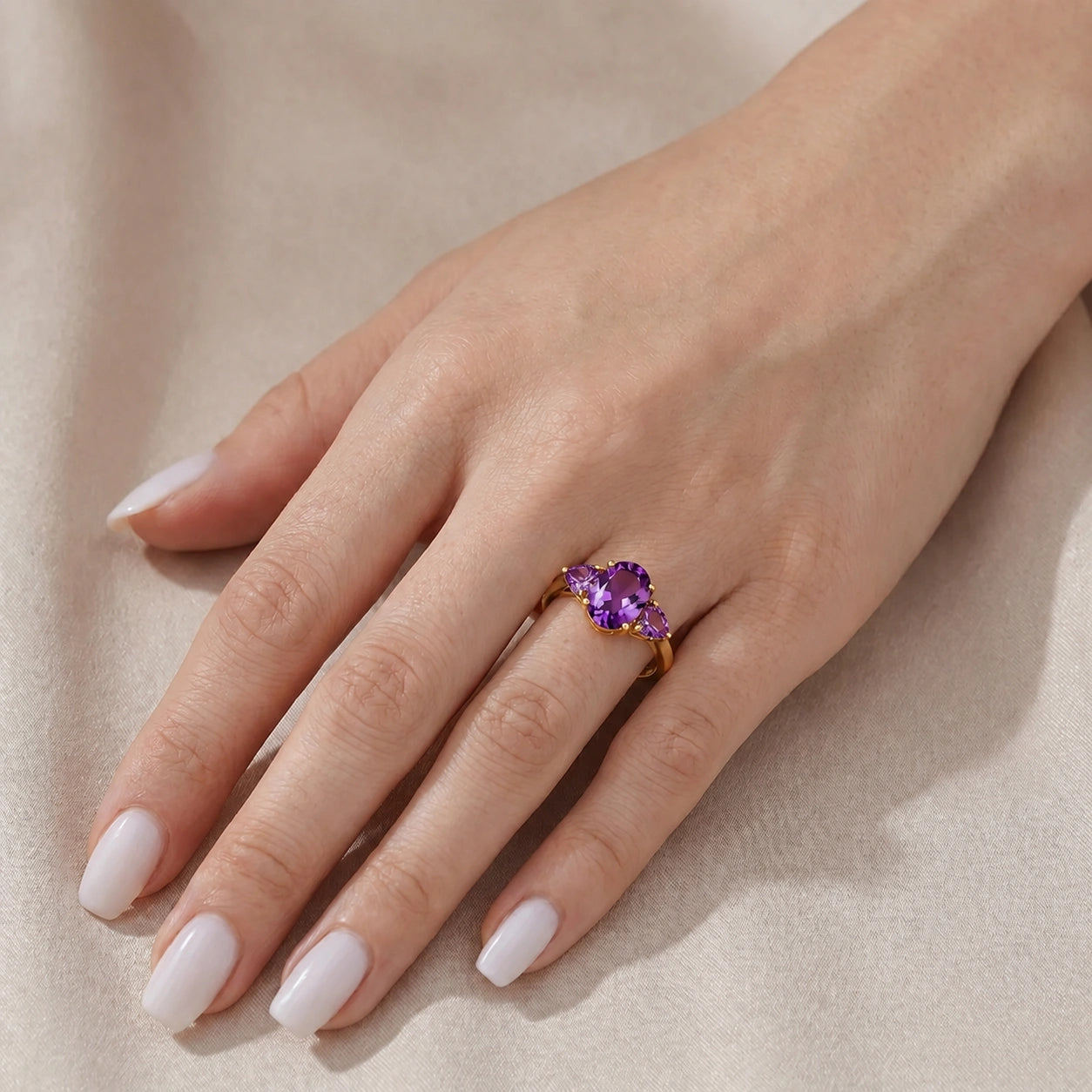 Yellow Gold Amethyst — Cecilia