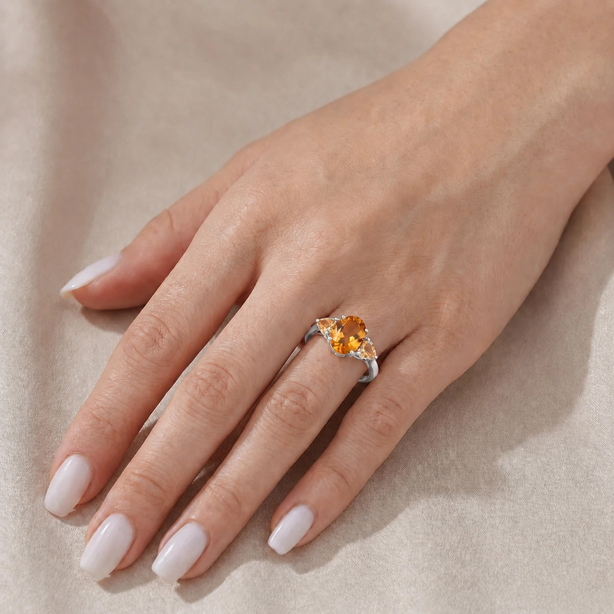 White Gold Citrine — Cecilia