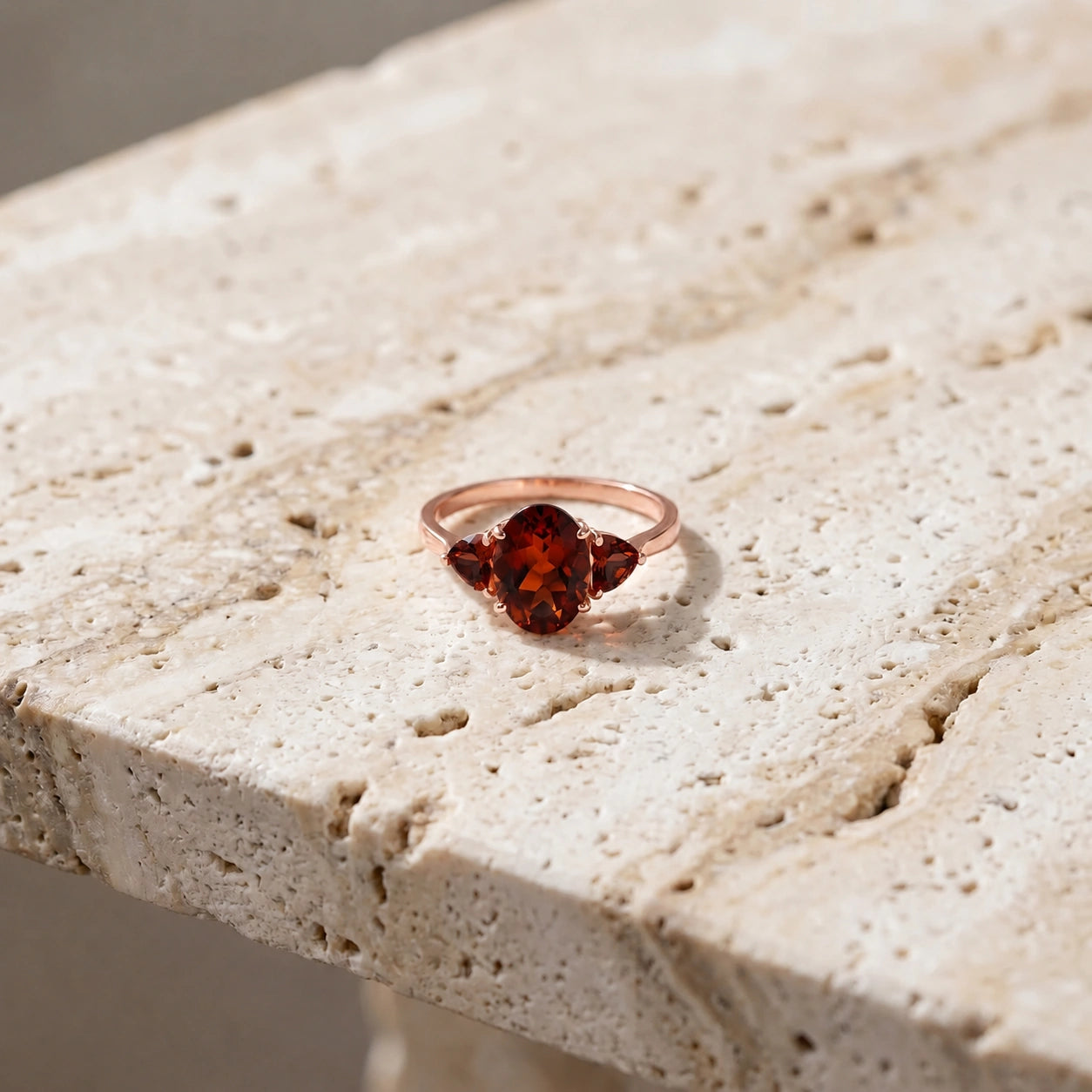 Rose Gold Garnet — Cecilia