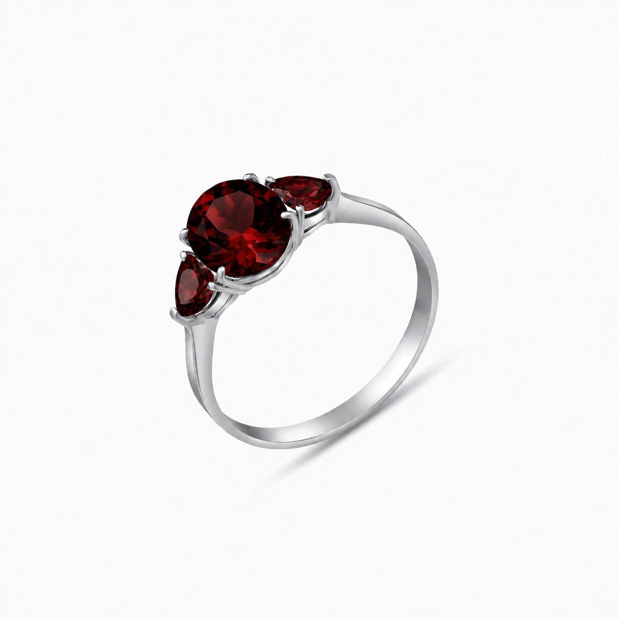 White Gold Garnet — Cecilia