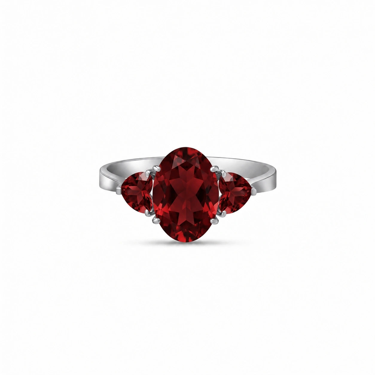 White Gold Garnet — Cecilia