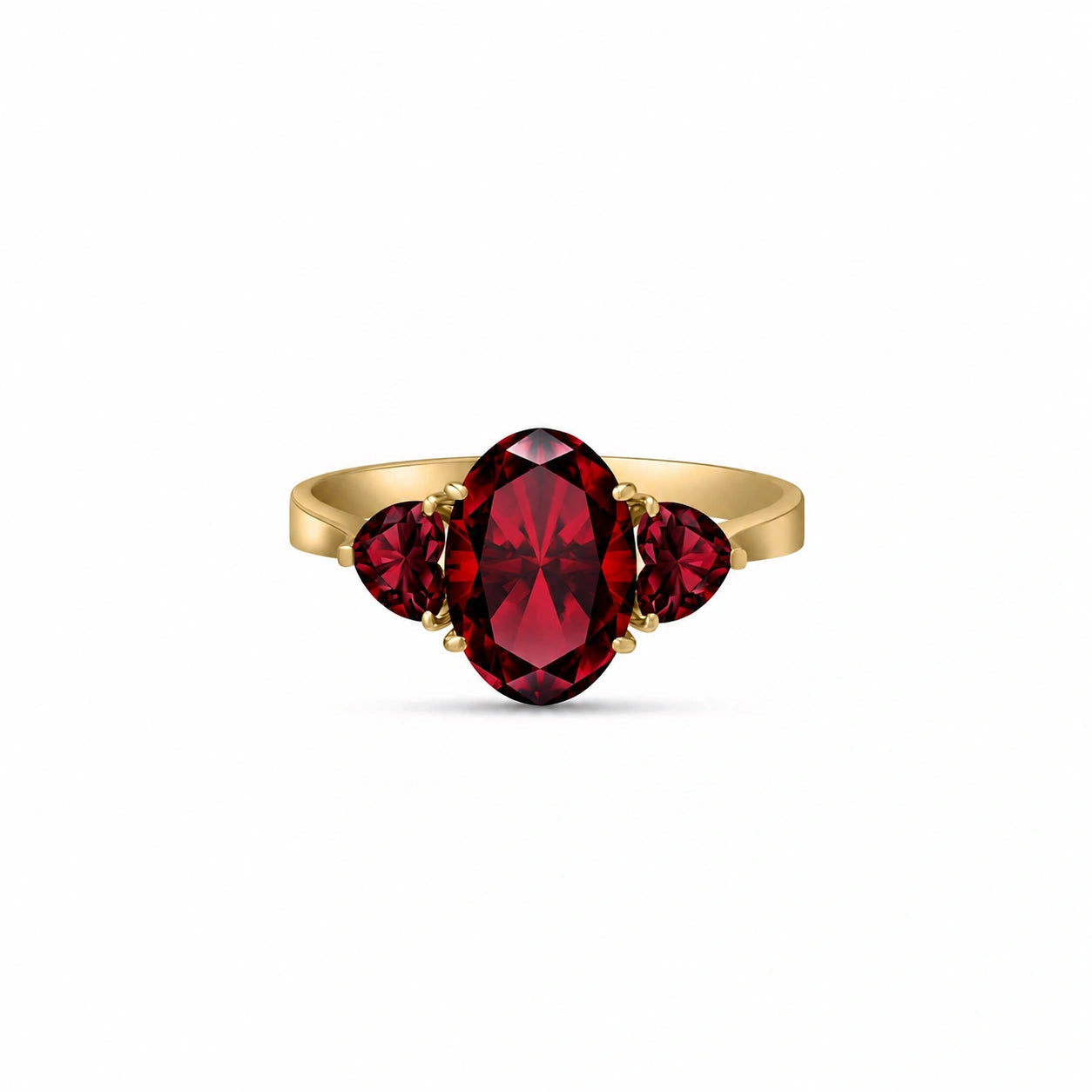 Yellow Gold Garnet — Cecilia