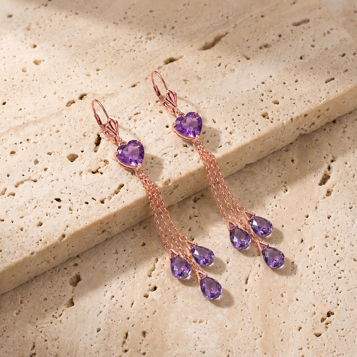 Rose Gold Amethyst — Mariadolores