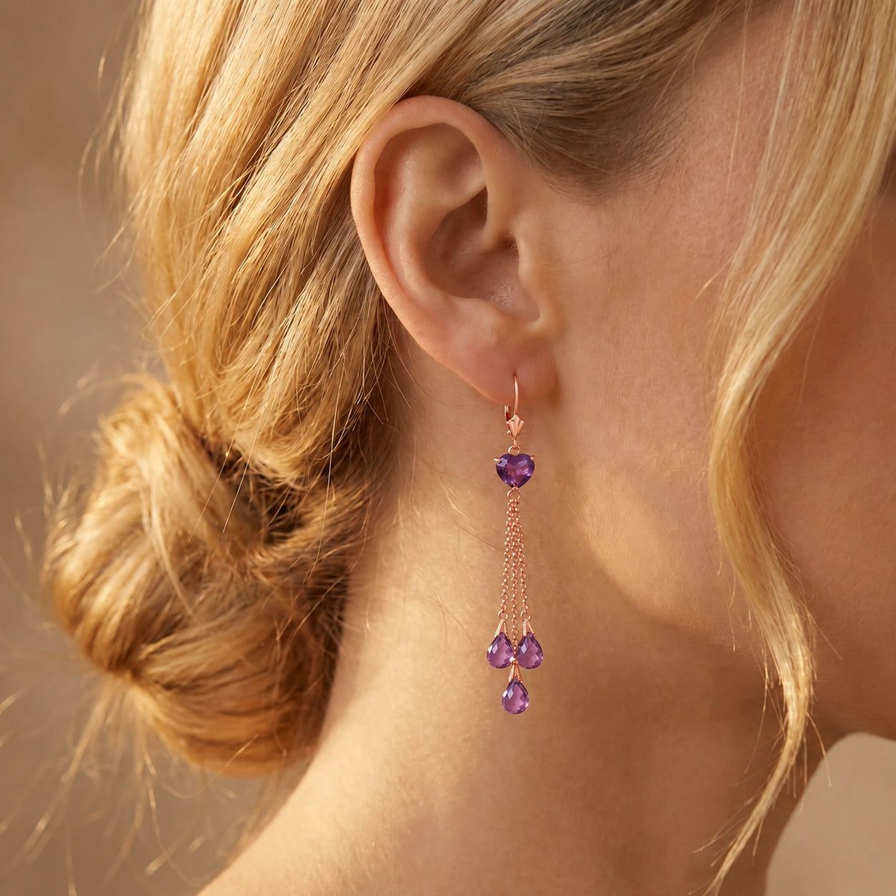 Rose Gold Amethyst — Mariadolores