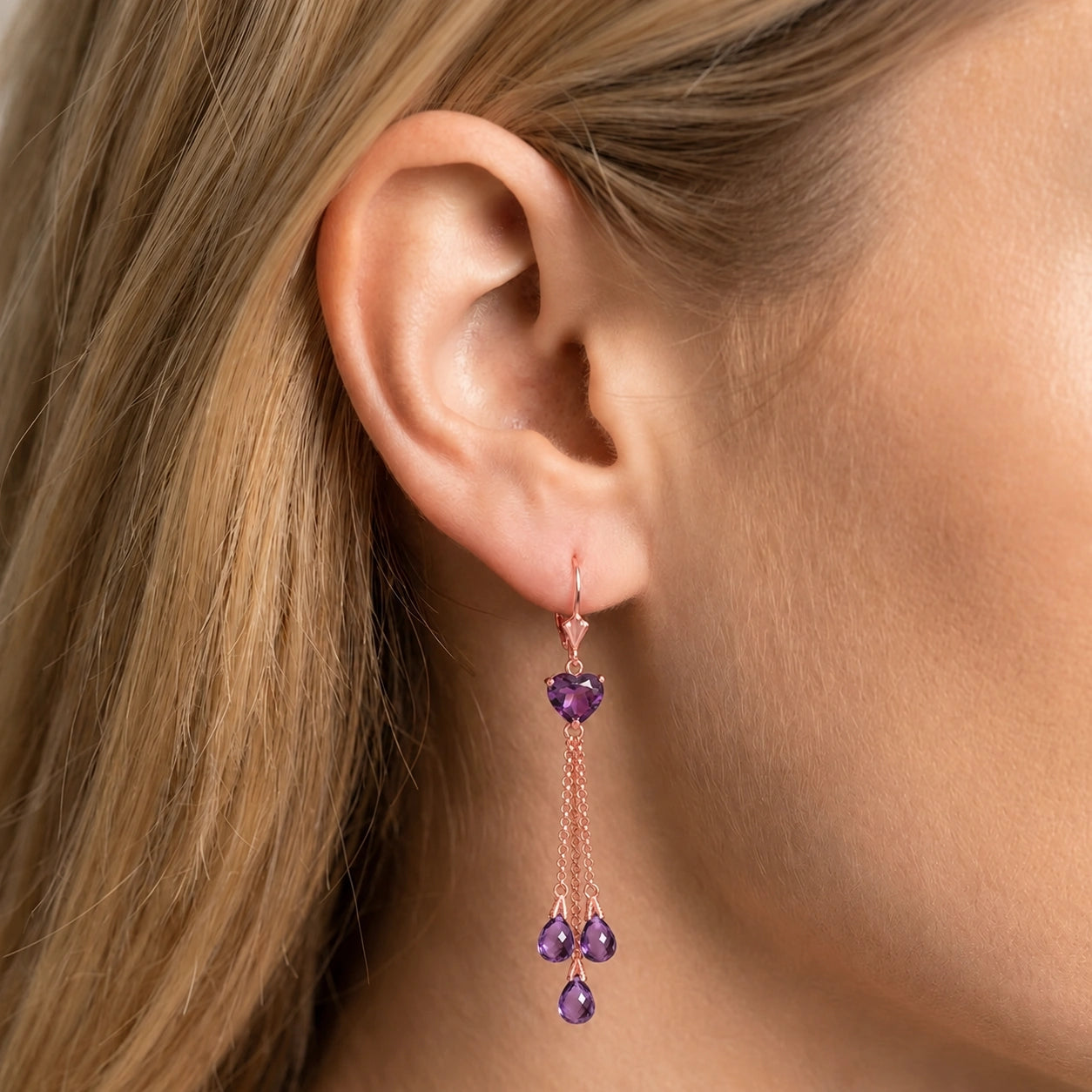 Rose Gold Amethyst — Mariadolores