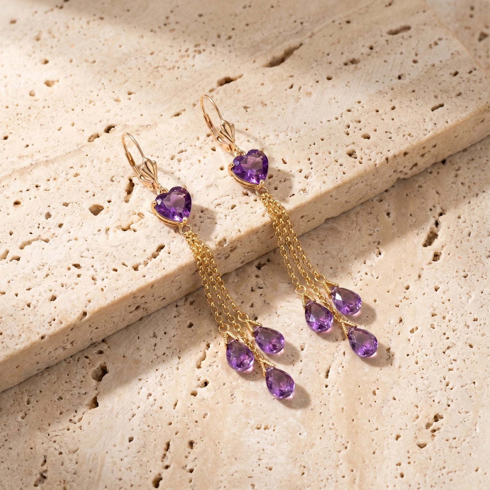 Yellow Gold Amethyst — Mariadolores