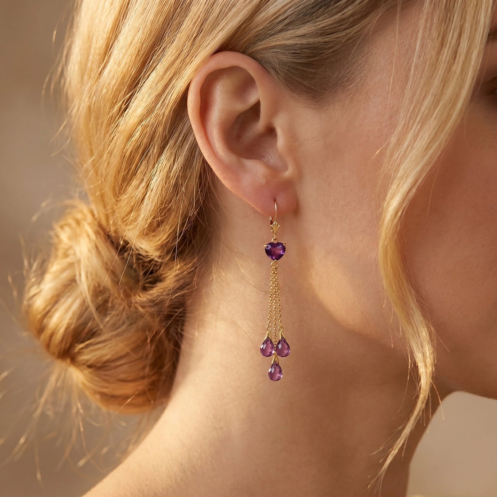 Yellow Gold Amethyst — Mariadolores