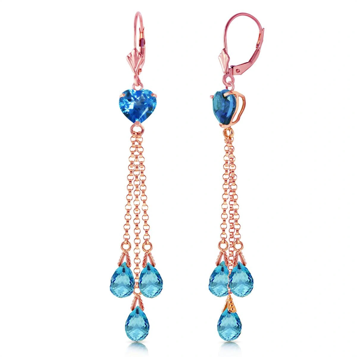 Rose Gold Blue Topaz — Mariadolores