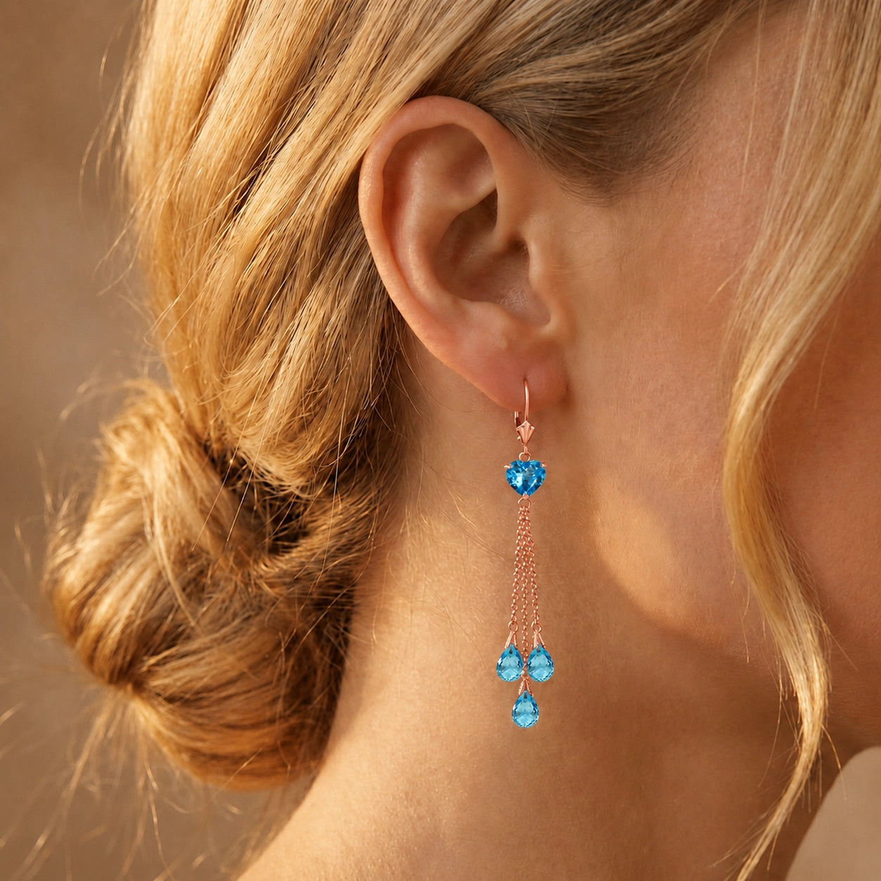 Rose Gold Blue Topaz — Mariadolores