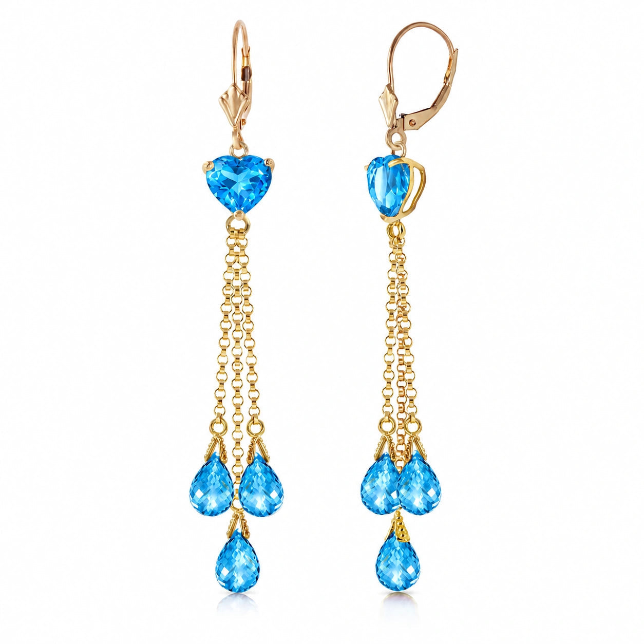 Yellow Gold Blue Topaz — Mariadolores