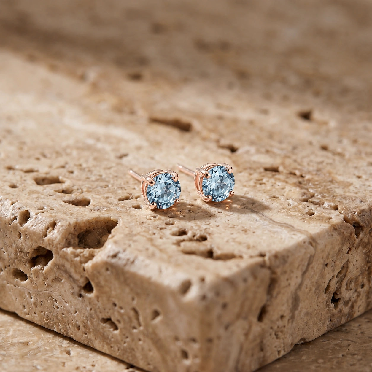 Rose Gold Aquamarine — Isadora
