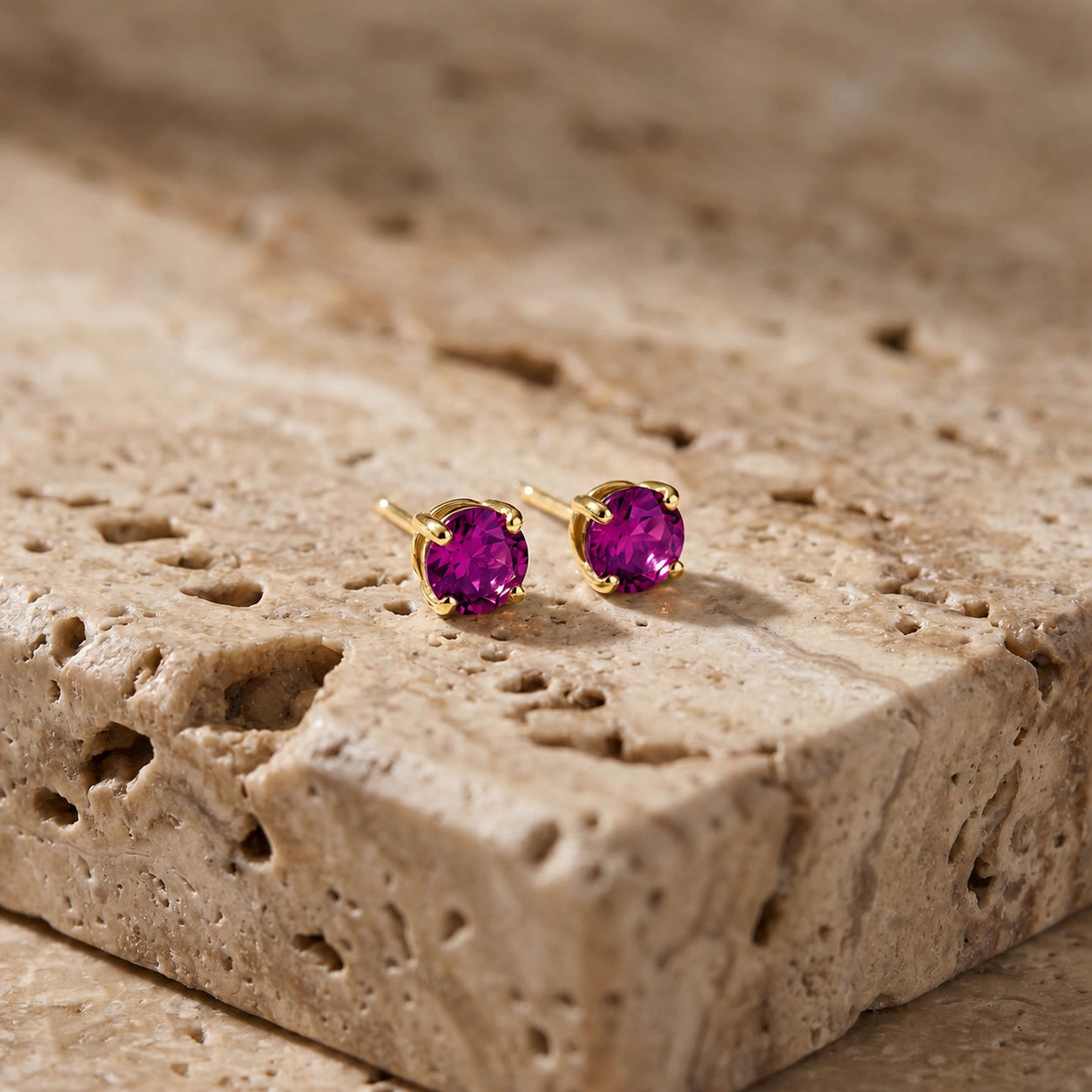 Yellow Gold Pink Topaz — Isadora