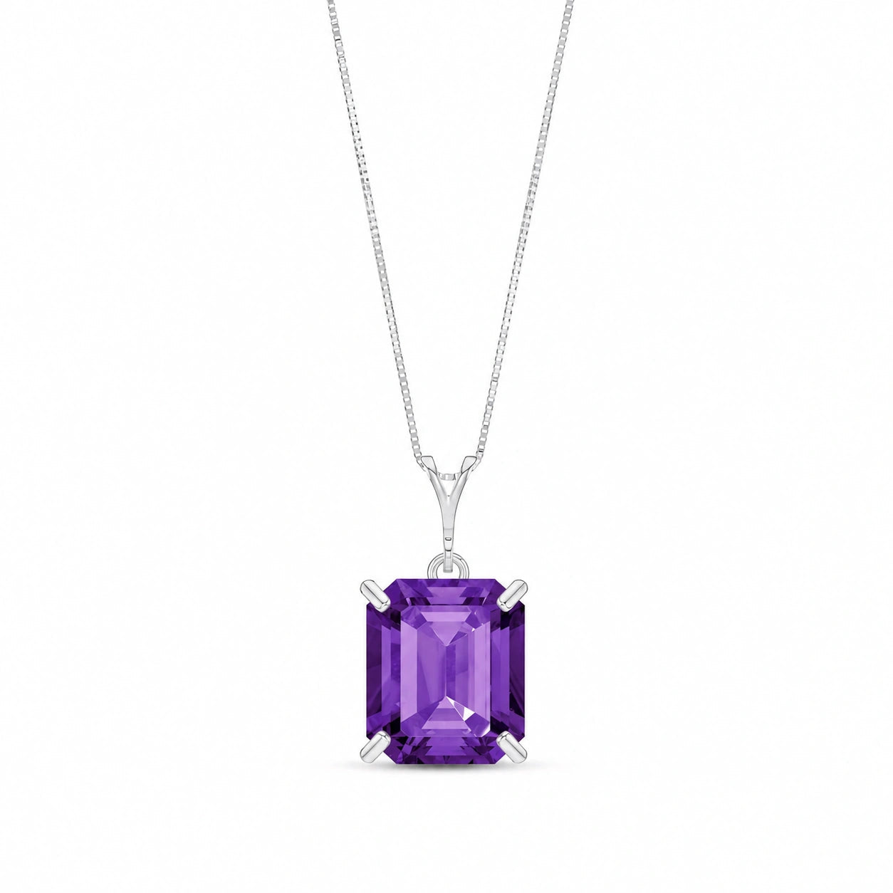 White Gold Belle Necklace Alexandrite 10K — Isaura