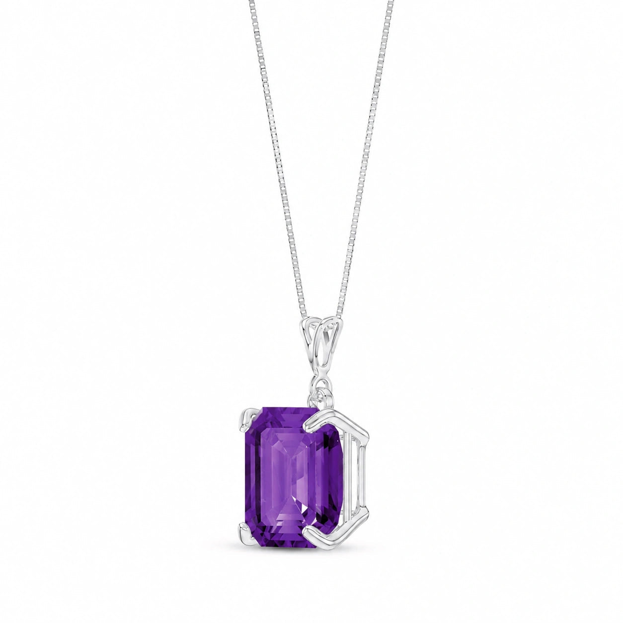 White Gold Belle Necklace Alexandrite 10K — Isaura