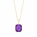 Yellow Gold Belle Necklace Alexandrite 10K — Isaura