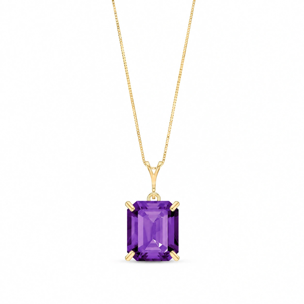 Yellow Gold Belle Necklace Alexandrite 10K — Isaura