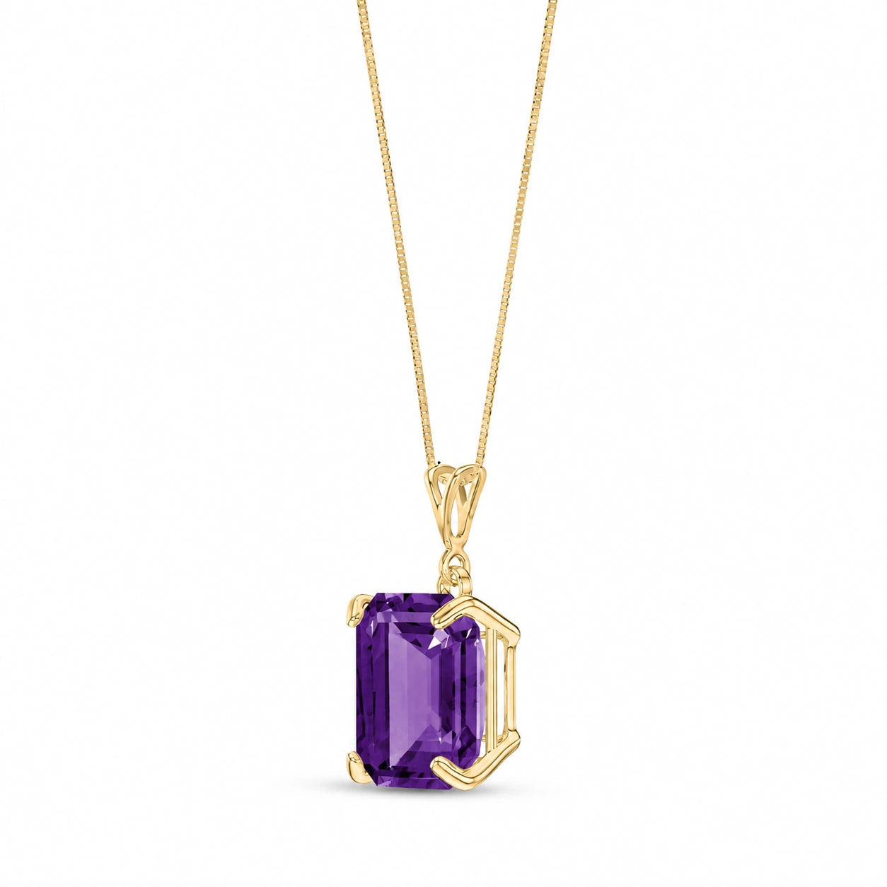 Yellow Gold Belle Necklace Alexandrite 10K — Isaura