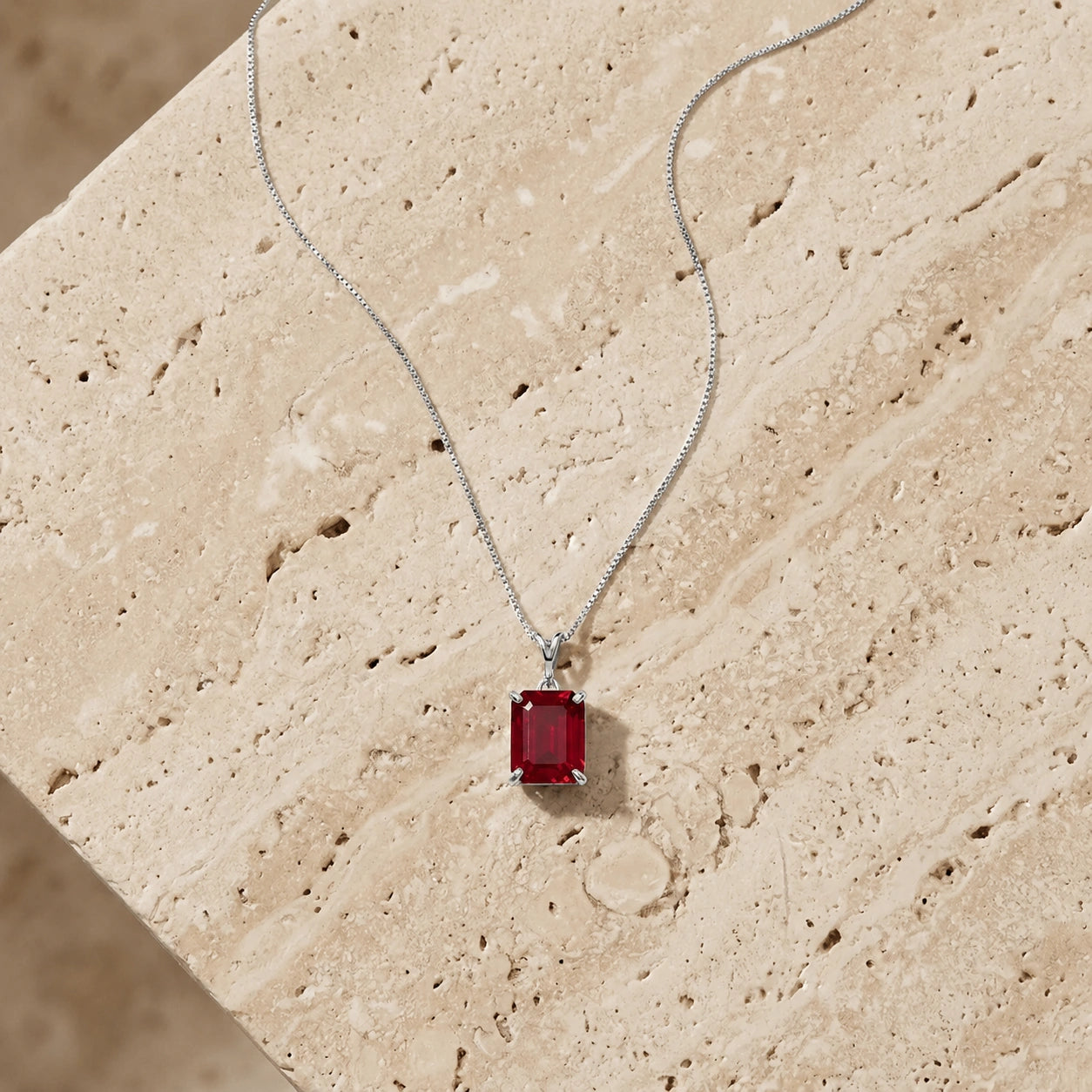 White Gold Belle Necklace Amethyst 10K — Isaura