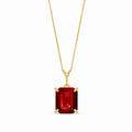 Yellow Gold Belle Necklace Amethyst 10K — Isaura