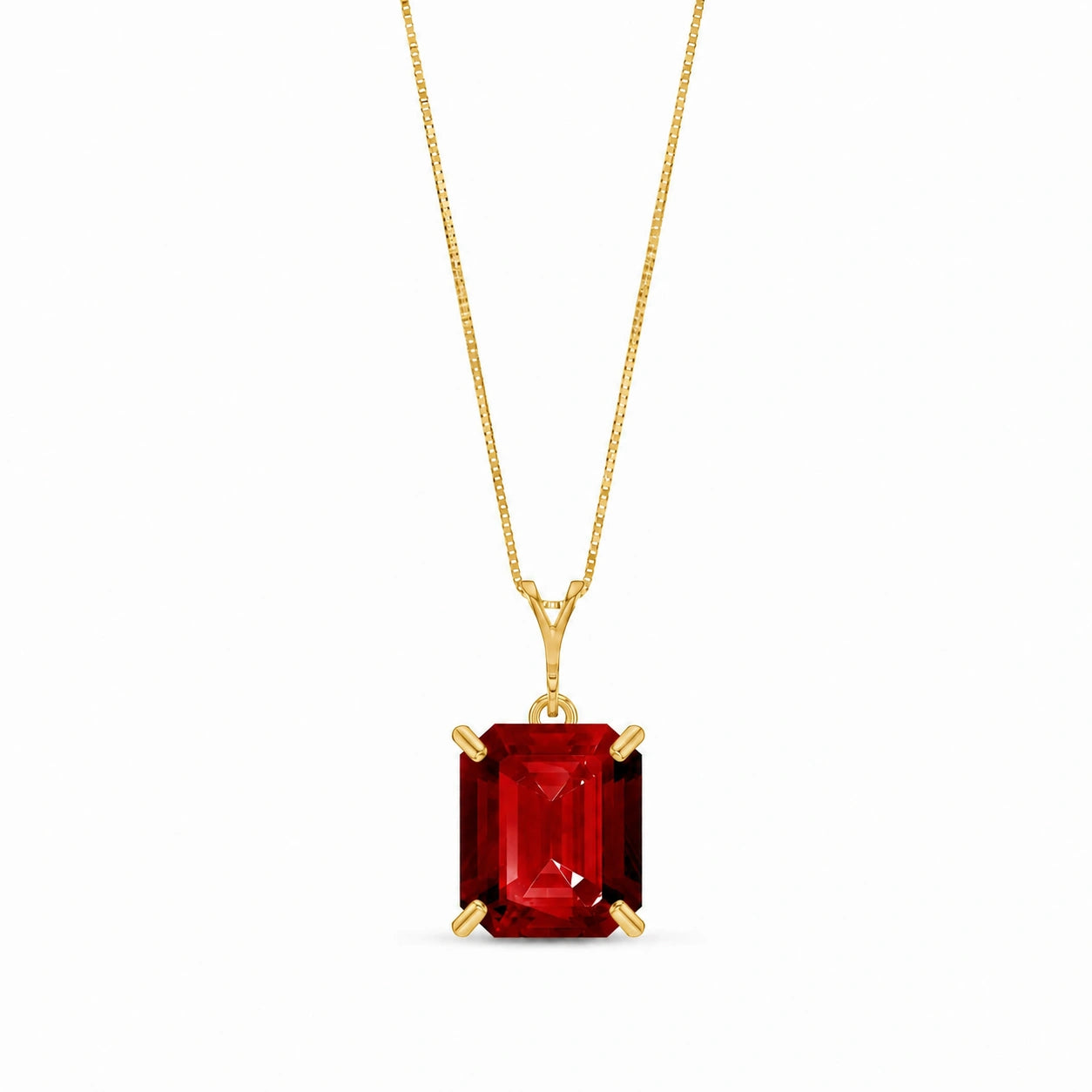 Yellow Gold Belle Necklace Amethyst 10K — Isaura