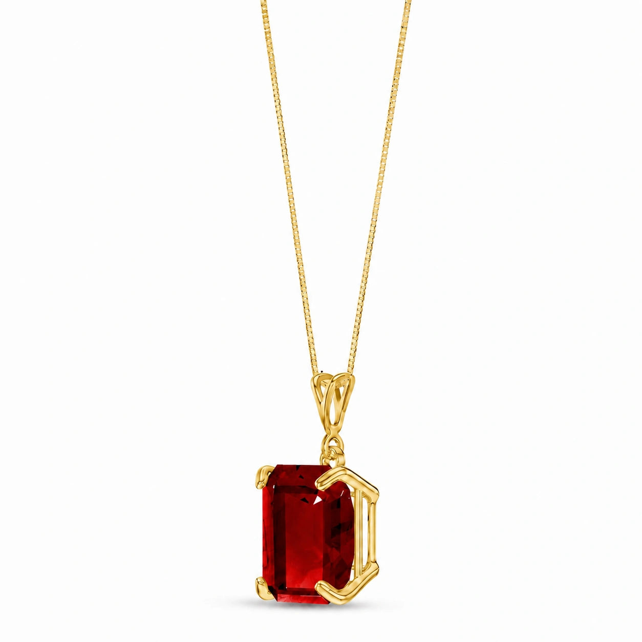 Yellow Gold Belle Necklace Amethyst 10K — Isaura