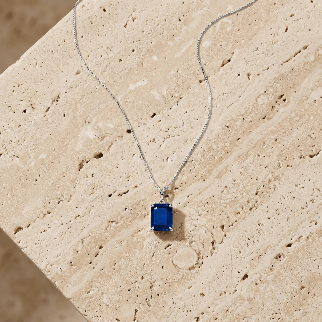 White Gold Belle Necklace Ruby 10K — Isaura