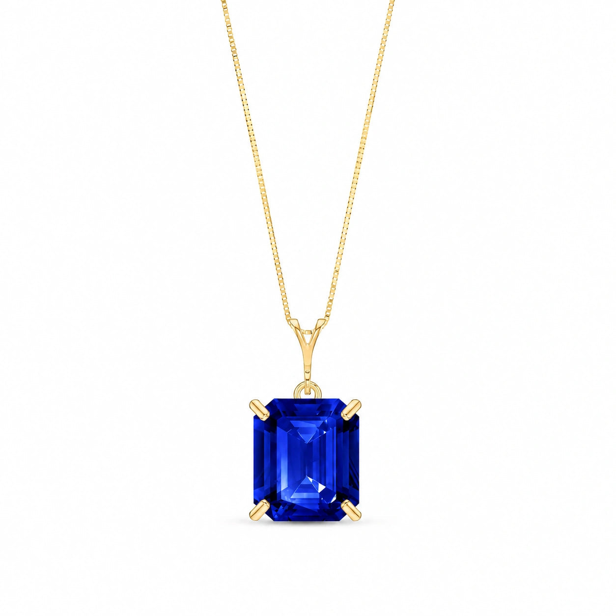Yellow Gold Belle Necklace Ruby 10K — Isaura