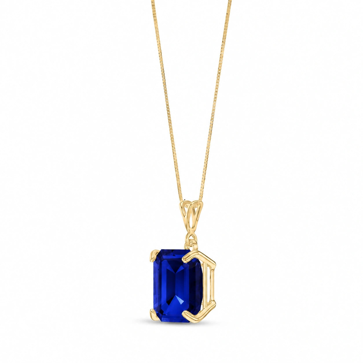 Yellow Gold Belle Necklace Ruby 10K — Isaura
