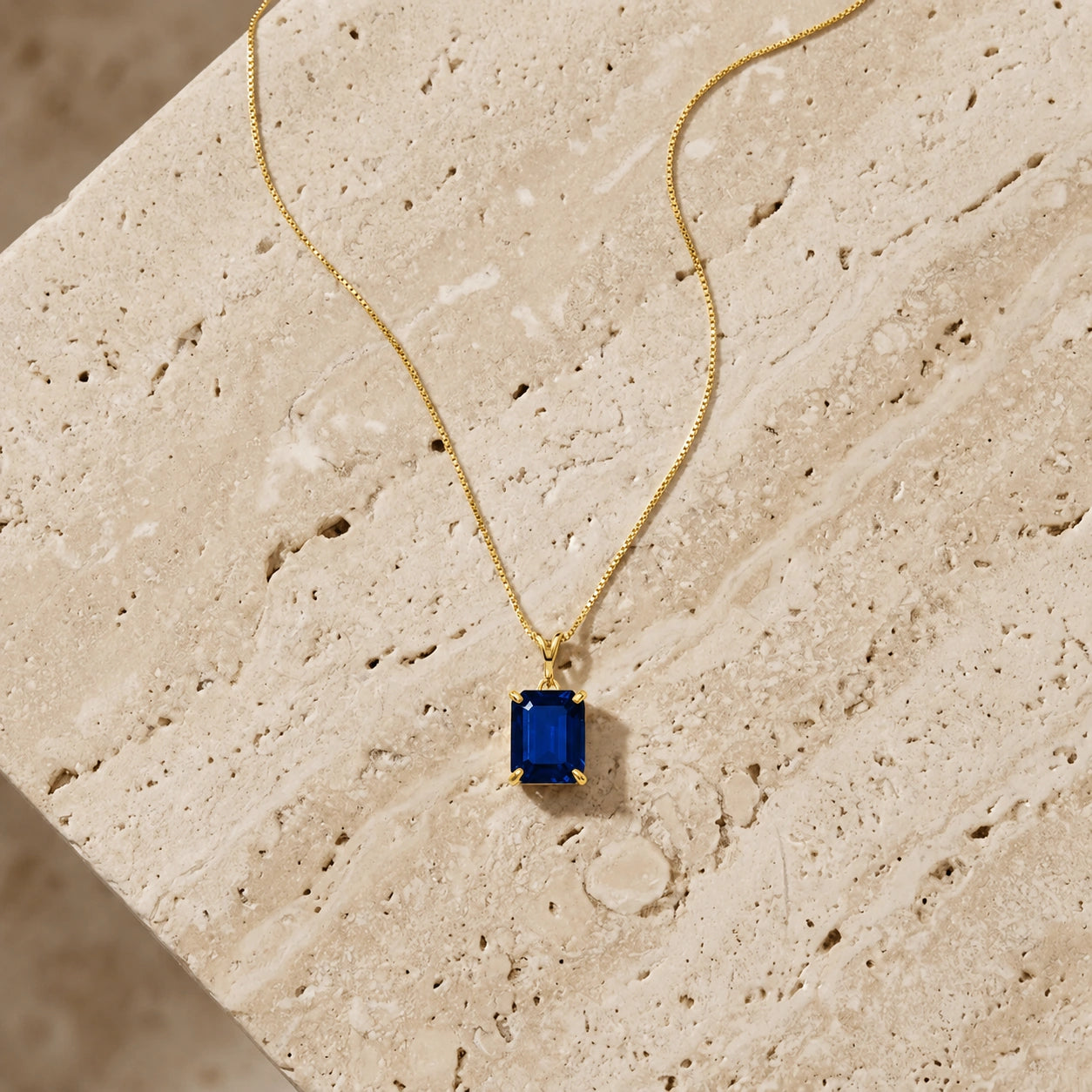 Yellow Gold Belle Necklace Ruby 10K — Isaura